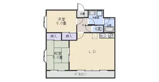 プランドール千疋前【2階】の間取り