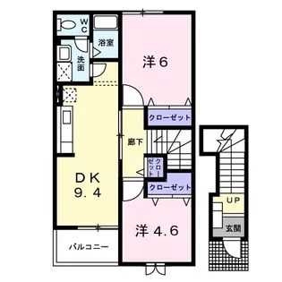 クリサンセマムIII【2階】の間取り