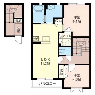 フェアリーテイル【2階】の間取り