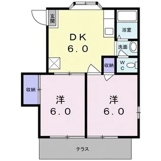 グレイスハイムA【1階】の間取り