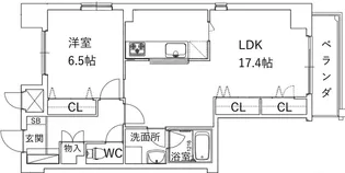 アクアスイート新大阪【10階】の間取り