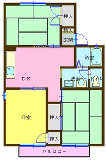セジュールジュネス【2階】の間取り