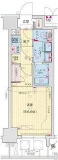 ララプレイス大阪福島ミラ【7階】の間取り