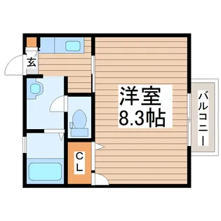 カーサ青葉【1階】の間取り