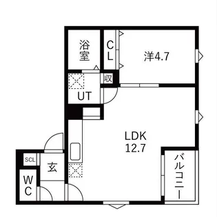Courage宝生町【1階】の間取り