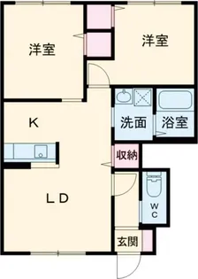 シャーメゾン・ひまわりB【1階】の間取り