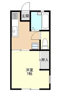 ウッドビレッジ花園【1階】の間取り