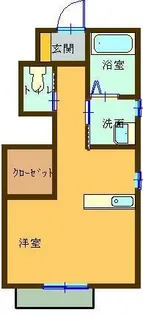 フロンティア・プレジオB【1階】の間取り