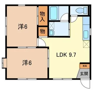 クレールメゾン【1階】の間取り