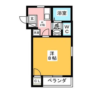 ホーメスト御器所【1階】の間取り