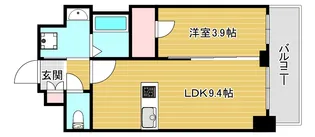 ファステート難波ラグジュ【12階】の間取り