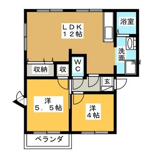 フレグランスKANEKO【2階】の間取り