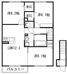 BANDWAGON【2階】の間取り