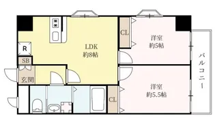 ヴィラ・グレイス南長崎【2階】の間取り