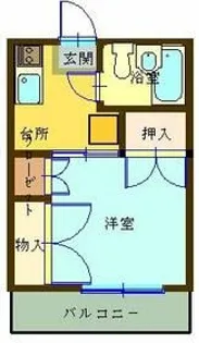 ストークヴィラISOBE【1階】の間取り