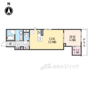 レオナ聖護院【2階】の間取り