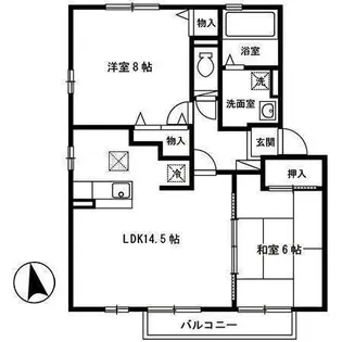 リビングタウン向中野 C【1階】の間取り