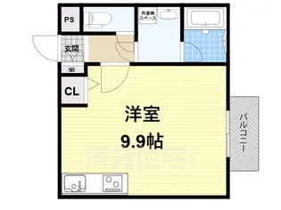 アールグレイコート桃谷【2階】の間取り