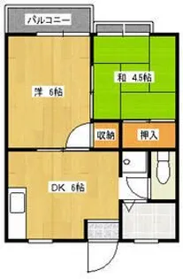 サニーグリーンウッドB棟【2階】の間取り