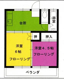 ニュー武蔵マンション【2階】の間取り