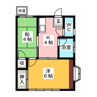 小野田マンション【2階】の間取り