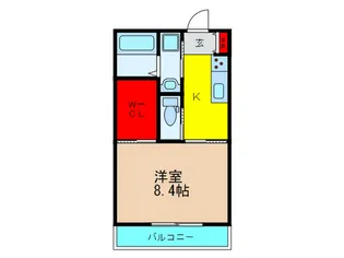 エンシェア岡南町【1階】の間取り