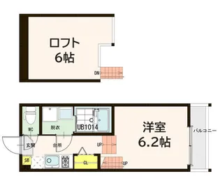 フォルトゥーナ【2階】の間取り