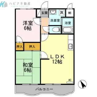 コモドハイツ【3階】の間取り