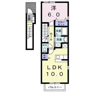 ベル・アンジュC棟【2階】の間取り