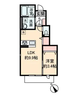 アグリフォーリオ2【1階】の間取り