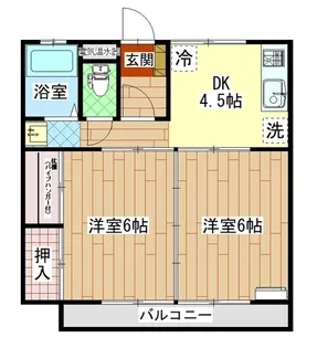 コーポクラシナ【2階】の間取り