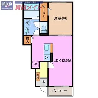 セシル【1階】の間取り