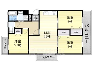 グランメナージュ【3階】の間取り