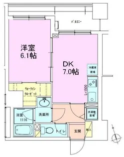 銀座レジデンス参番館【8階】の間取り