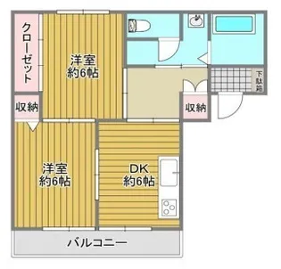 キャトルセゾン【1階】の間取り