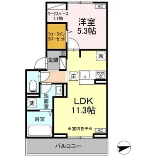 セレスティア昭和【3階】の間取り