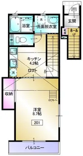 リグザイル青葉【2階】の間取り