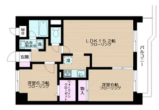 クレスト王子I【9階】の間取り