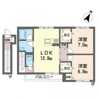 メゾン ココ【2階】の間取り