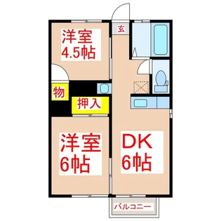 コーポST【1階】の間取り