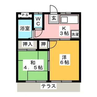リヴェールI【1階】の間取り