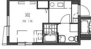 ファブール世田谷仙川【1階】の間取り