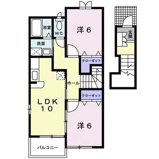 アヴァンシアA【2階】の間取り