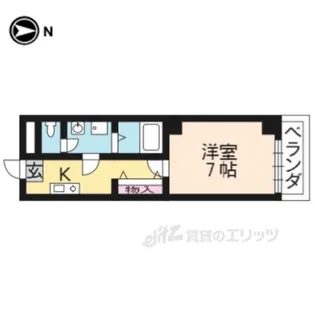 ルネッサンス・ドゥ【3階】の間取り
