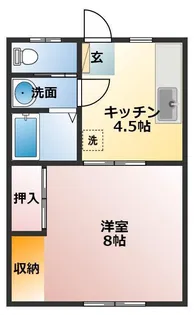 ロジュマン小中野【3階】の間取り