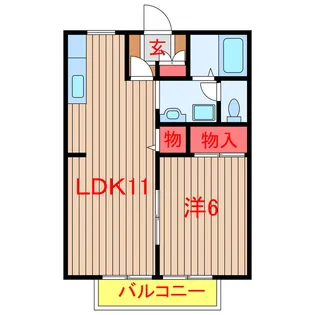サンビレッジ習志野【1階】の間取り