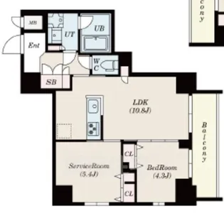 S-RESIDENCE押上epure【2階】の間取り