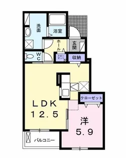 エレガンツァ フィオーレ【1階】の間取り