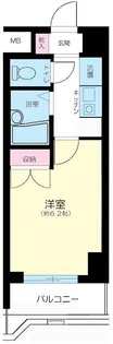 メインステージ早稲田【7階】の間取り