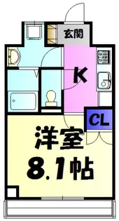 ミラン穴川【2階】の間取り